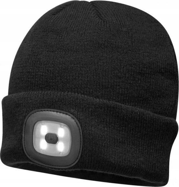 Adīta cepure Portwest Beanie B029, melna цена и информация | Galvas aizsargi | 220.lv