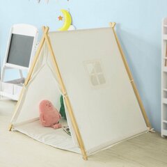 Rotaļu telts SoBuy OSS02-W, balta cena un informācija | Bērnu rotaļu laukumi, mājiņas | 220.lv