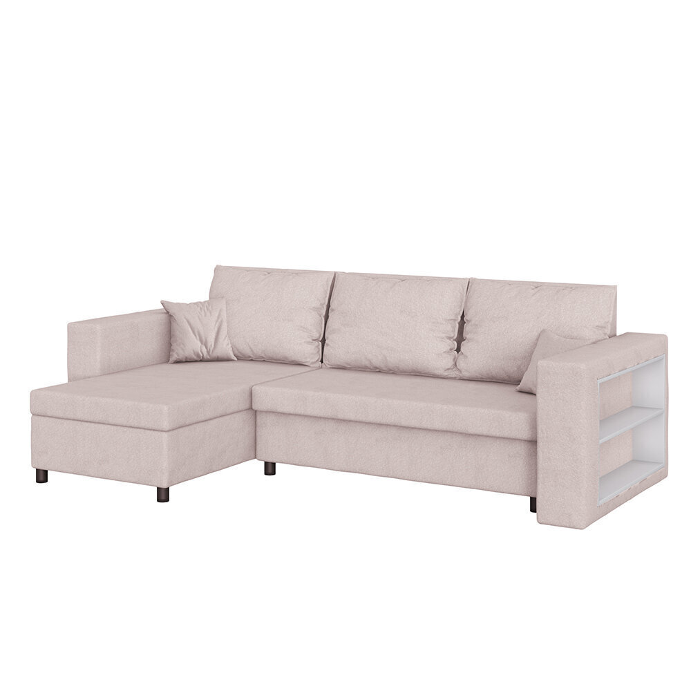 Stūra dīvāns Selsey Derdura, krēmkrāsas cena un informācija | Stūra dīvāni | 220.lv