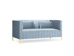 Dīvāns Micadoni Home Annite 2S, gaiši zils