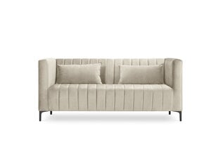 Dīvāns Micadoni Home Annite 2S, smilškrāsas/melns cena un informācija | Dīvāni | 220.lv