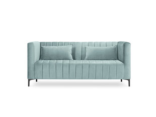Dīvāns Micadoni Home Annite 2S, gaiši zaļš/melns cena un informācija | Dīvāni | 220.lv