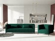 Dīvāns Micadoni Home Annite 3S, zaļš/melns cena un informācija | Dīvāni | 220.lv