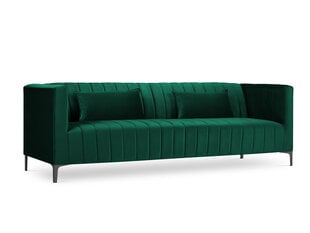 Dīvāns Micadoni Home Annite 3S, zaļš/melns cena un informācija | Dīvāni | 220.lv