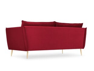 Dīvāns Micadoni Home Agate 4S, sarkans/zelta krāsas cena un informācija | Dīvāni | 220.lv