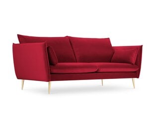 Dīvāns Micadoni Home Agate 4S, sarkans/zelta krāsas cena un informācija | Dīvāni | 220.lv