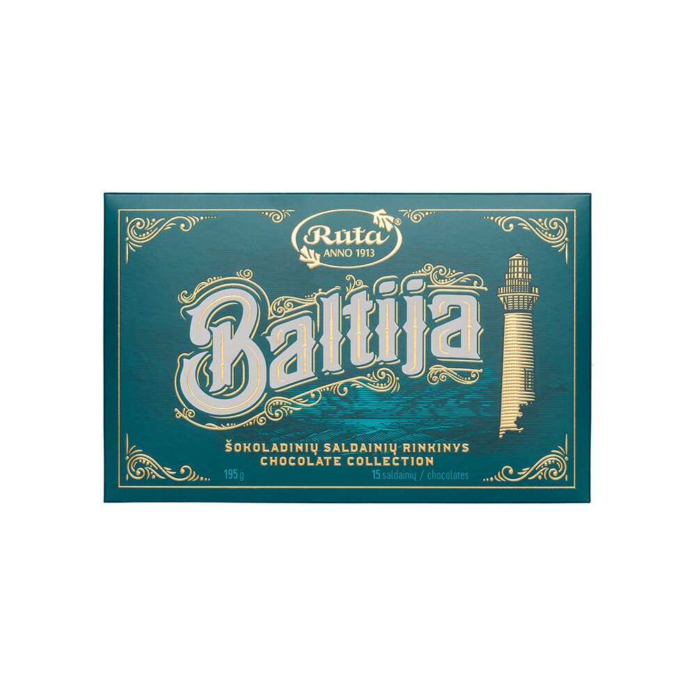 Šokolādes konfekšu komplekts "Baltija" 1x195g cena un informācija | Saldumi | 220.lv