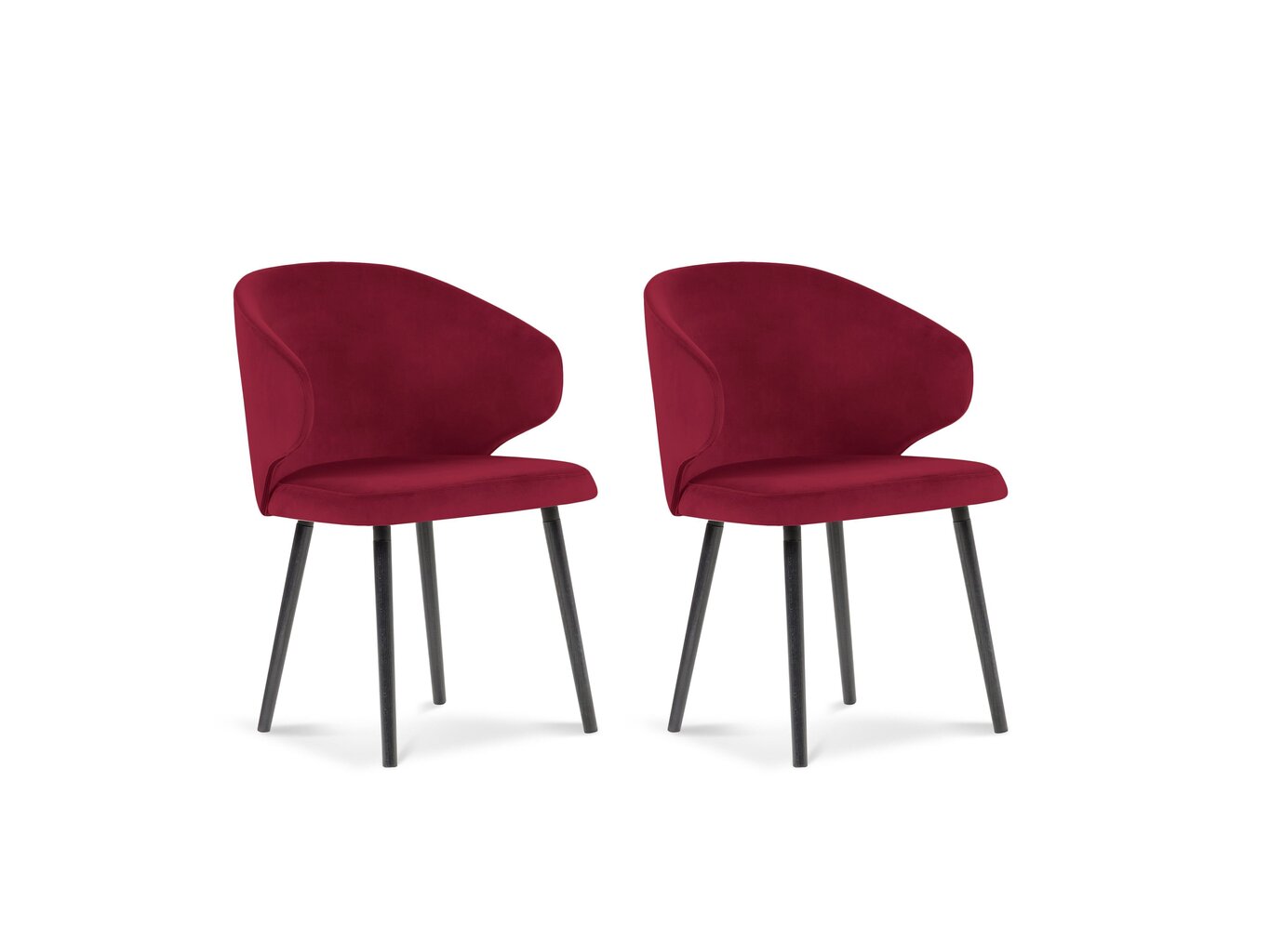 2-u krēslu komplekts Windsor and Co Nemesis, sarkans цена и информация | Virtuves un ēdamistabas krēsli | 220.lv