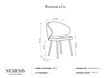 2-u krēslu komplekts Windsor and Co Nemesis, melns cena un informācija | Virtuves un ēdamistabas krēsli | 220.lv