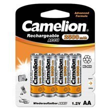 Camelion baterijas Rechargeable Batteries Ni-MH, AA/HR6, 2500 mAh, 4 gab. cena un informācija | Baterijas | 220.lv