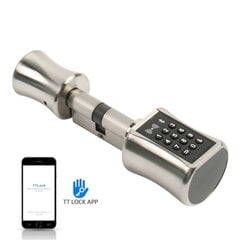 Elektroniskais cilindrs ar rokturi TTLOCK Bluetooth&Wi-Fi 30/30T cena un informācija | Durvju slēdzenes | 220.lv