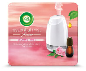 Automātisks gaisa atsvaidzinātājs Air Wick Essential Mist ar nomierinošu rožu aromāta pildvielu цена и информация | Освежители воздуха | 220.lv