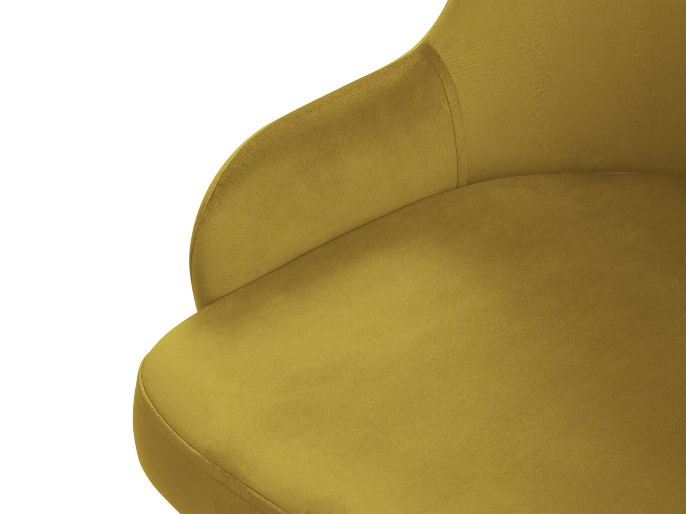 Krēsls Micadoni Home Flint, dzeltens cena un informācija | Virtuves un ēdamistabas krēsli | 220.lv