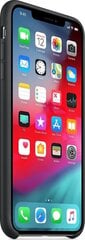 Silicone Case Soft Flexible Rubber Cover for iPhone XS Max black (Black) cena un informācija | Telefonu vāciņi, maciņi | 220.lv