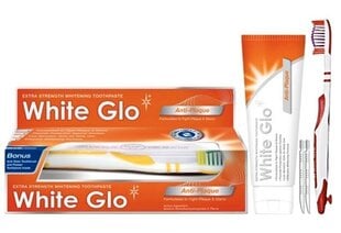 Balinoša zobu pasta pret zobakmens veidošanos White Glo Anti-Plaque 150 g cena un informācija | Zobu pastas, birstes | 220.lv