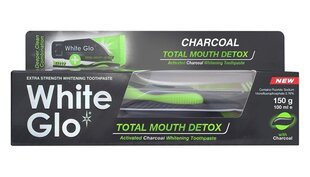 Отбеливающая зубная паста с углем White Glo Charcoal Total Mouth Detox 150 г цена и информация | Зубные щетки, пасты | 220.lv