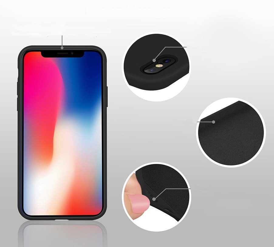 Silicone Case Soft Flexible Rubber Cover for iPhone 11 Pro black (Black) cena un informācija | Telefonu vāciņi, maciņi | 220.lv