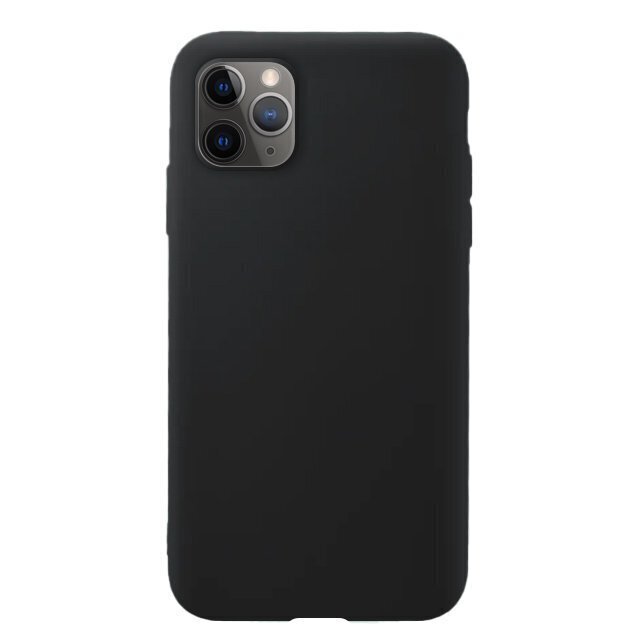 Silicone Case Soft Flexible Rubber Cover for iPhone 11 Pro black (Black) cena un informācija | Telefonu vāciņi, maciņi | 220.lv