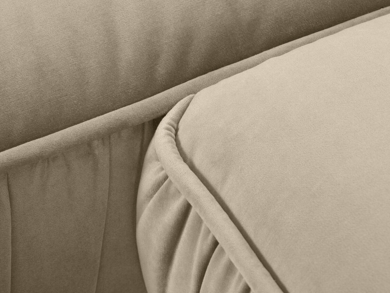 Stūra dīvāns Micadoni Home Jardanite, smilškrāsas цена и информация | Stūra dīvāni | 220.lv