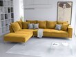 Stūra dīvāns Micadoni Home Jardanite, dzeltens цена и информация | Stūra dīvāni | 220.lv