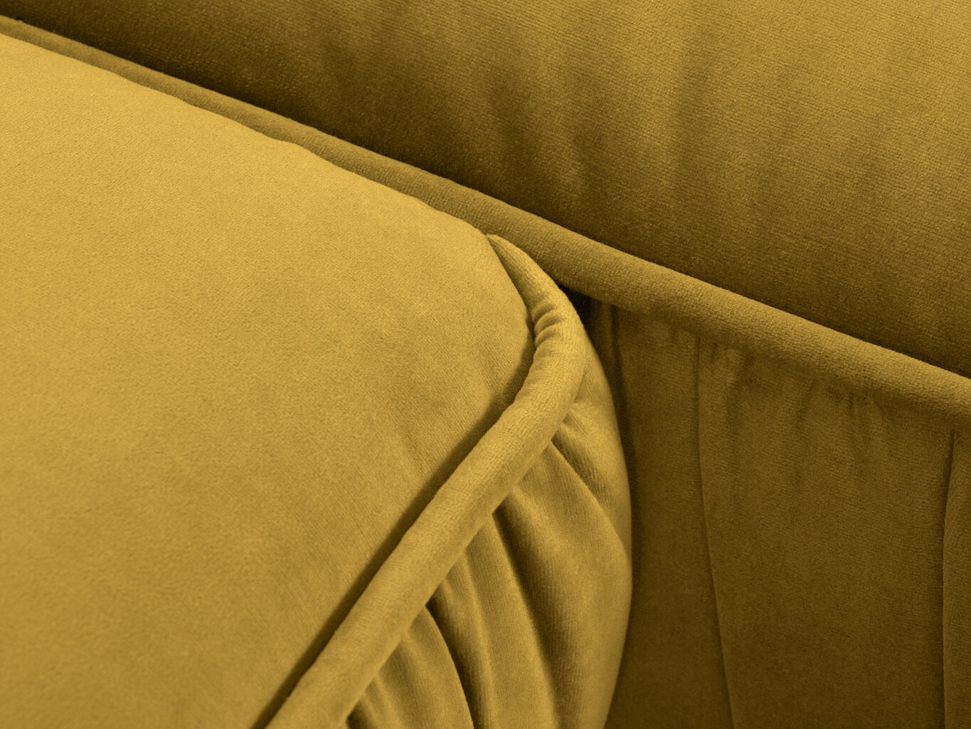 Stūra dīvāns Micadoni Home Jardanite, dzeltens cena un informācija | Stūra dīvāni | 220.lv