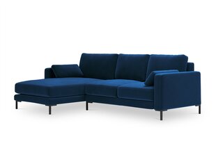 Stūra dīvāns Micadoni Home Jade, zils cena un informācija | Stūra dīvāni | 220.lv