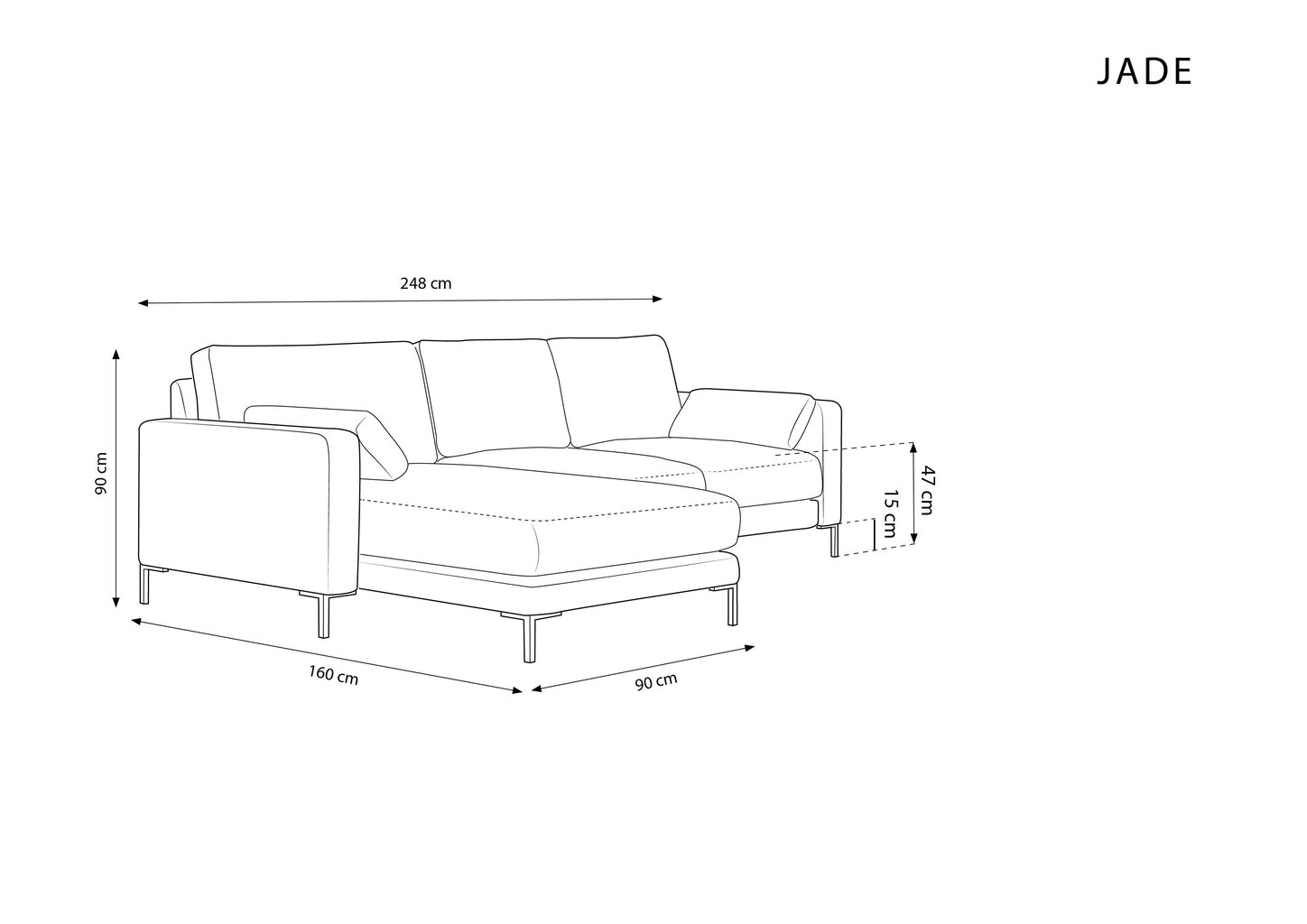 Stūra dīvāns Micadoni Home Jade, gaiši pelēks cena un informācija | Stūra dīvāni | 220.lv