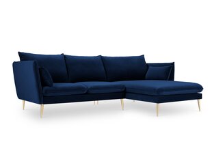 Stūra dīvāns Micadoni Home Agate, zils цена и информация | Угловые диваны | 220.lv