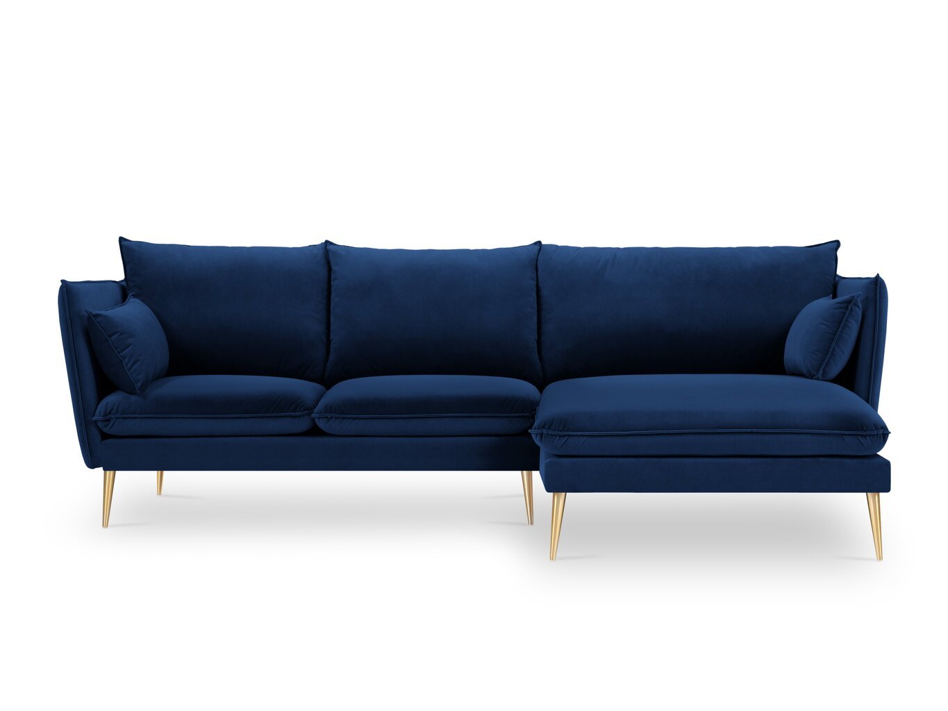 Stūra dīvāns Micadoni Home Agate, zils cena un informācija | Stūra dīvāni | 220.lv