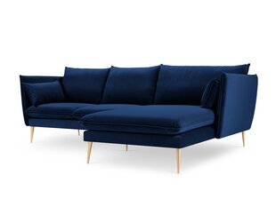 Stūra dīvāns Micadoni Home Agate, zils цена и информация | Угловые диваны | 220.lv