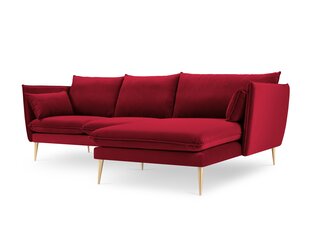 Stūra dīvāns Micadoni Home Agate, sarkans kaina ir informacija | Stūra dīvāni | 220.lv