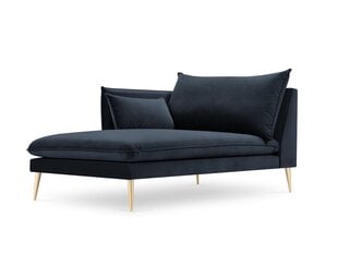 Kušete Micadoni Home Agate, tumši zilas/zelta krāsas cena un informācija | Dīvāni | 220.lv