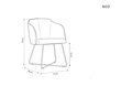 Krēsls Micadoni Home Neo, oranžs cena un informācija | Virtuves un ēdamistabas krēsli | 220.lv