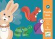 Divdaļīgā puzle – Dzīvnieki (12 gab.), Djeco DJ08175 цена и информация | Rotaļlietas zīdaiņiem | 220.lv