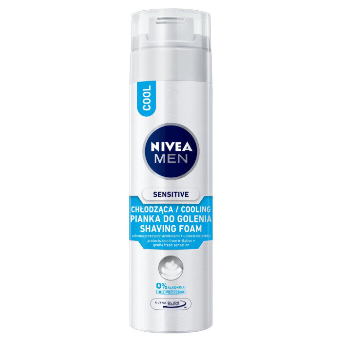 Skūšanas putas nivea men 200ml sensitive cooling dzesēšana cena un informācija | Skūšanās piederumi, kosmētika | 220.lv