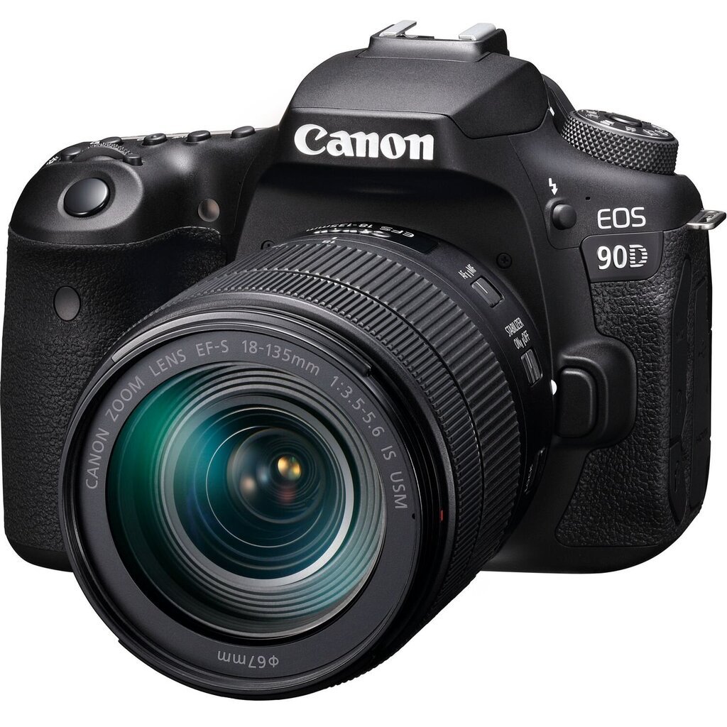 Canon EOS 90D 18-135mm IS USM cena un informācija | Digitālās fotokameras | 220.lv