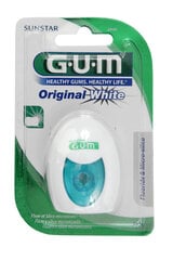 Зубная нить Original White 30м (отбеливающая) GUM® (2040) цена и информация | Зубные щетки, пасты | 220.lv