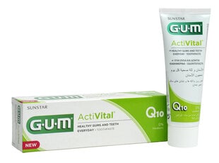 Zobu pasta GUM ActiVital ar Q10 un granātābolu, 75 ml цена и информация | Зубные щетки, пасты | 220.lv