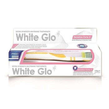 Balinoša zobu pasta jutīgiem zobiem White Glo Sensitive Forte+ 150 g cena un informācija | Zobu pastas, birstes | 220.lv