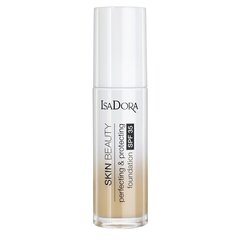 Grima pamats IsaDora Skin Beauty Perfecting & Protecting SPF35 30 ml, 03 Nude, 03 Nude cena un informācija | Grima bāzes, tonālie krēmi, pūderi | 220.lv