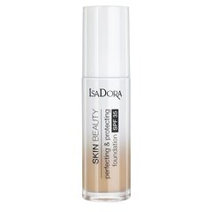 Grima pamats IsaDora Skin Beauty Perfecting & Protecting SPF35 30 ml, 04 Sand, 04 Sand cena un informācija | Grima bāzes, tonālie krēmi, pūderi | 220.lv