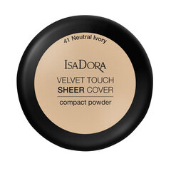 Kompaktpūderis IsaDora Velvet Touch Sheer Cover 10 g, 41 Neutral Ivory, 41 Neutral Ivory цена и информация | Пудры, базы под макияж | 220.lv