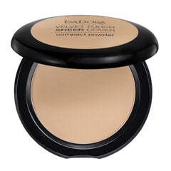 Kompaktpūderis IsaDora Velvet Touch Sheer Cover 10 g, 44 Warm Sand, 44 Warm Sand cena un informācija | IsaDora Smaržas, kosmētika | 220.lv