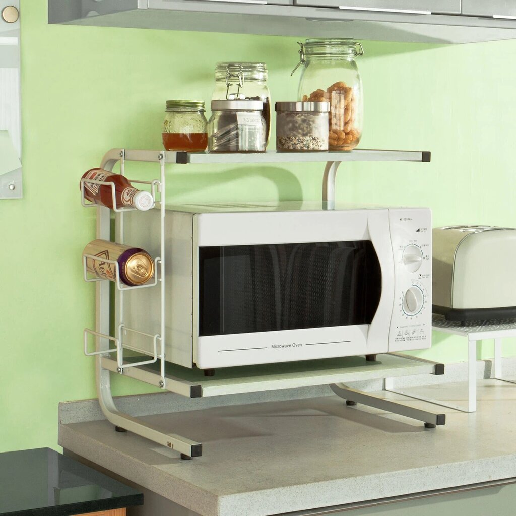 Virtuves plaukts SoBuy FRG092-W, balts cena un informācija | Plaukti | 220.lv