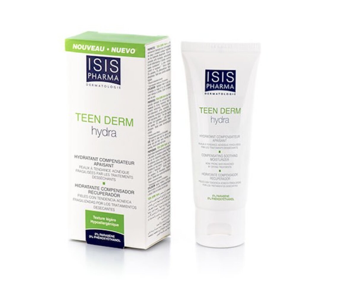 Mitrinošs sejas krēms taukainai ādai ISISPHARMA Teen Derm Hydra 40ml cena un informācija | Sejas krēmi | 220.lv