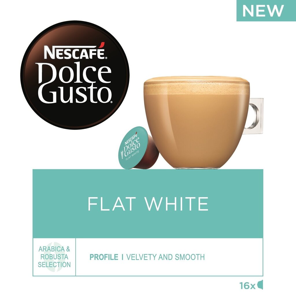 3 gab. NESCAFE DOLCE GUSTO Flat White cena un informācija | Kafija, kakao | 220.lv