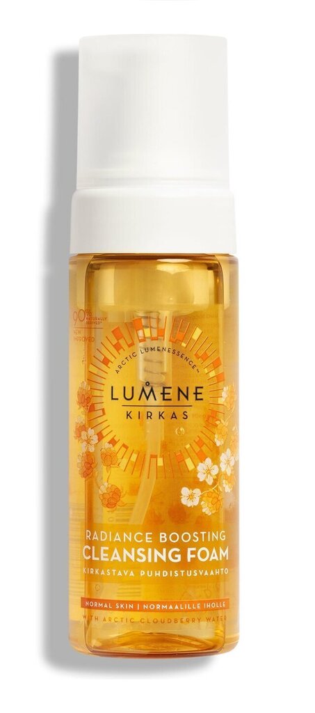 Balinošās attīrošas putas Lumene Kirkas Radiance Boosting 150 ml cena un informācija | Sejas ādas kopšana | 220.lv