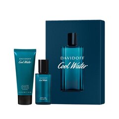 Komplekts Davidoff Cool Water Man: EDT vīriešiem 40 ml + dušas želeja 75 ml cena un informācija | Vīriešu smaržas | 220.lv