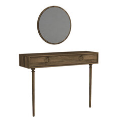 Konsoles un spoguļa komplekts Kalune Design Goldy Aynali, brūna cena un informācija | Konsoles galdiņi | 220.lv