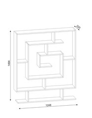 Полка Kalune Design Sarmasik, коричневая цена и информация | Полки | 220.lv